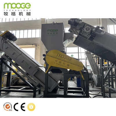 Heavy Duty HDPE Rigid Bottle Flakes Washing and Recycling Line for Waste Bottles, Drums & Hollow Containers