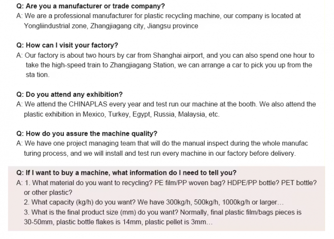 オンラインサポート用リサイクル用固定刃4廃プラスチックボトルクラッシャー 25